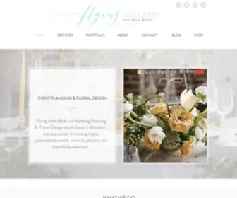 Flyinglittlebirds.com(Wedding Planning & Floral Design) Screenshot