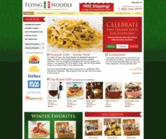 Flyingnoodle.com(Italian Gourmet Gifts) Screenshot