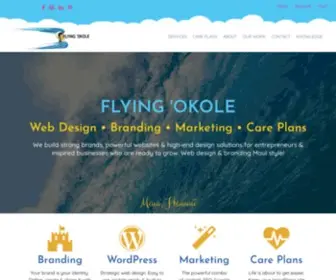 Flyingokole.com(Maui Web Design) Screenshot