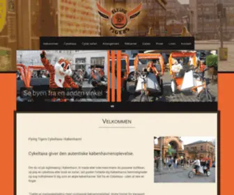 Flyingtigers-Cykeltaxa.dk(Cykeltaxa København) Screenshot