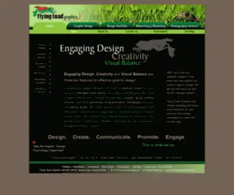 Flyingtoadgraphics.com(A graphic designer) Screenshot