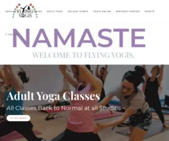 Flyingyogis.net.au(Flying Yogis) Screenshot