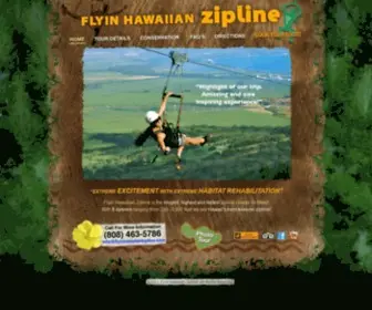 Flyinhawaiianzipline.com(Flyin Hawaiian Zipline) Screenshot