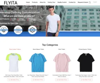 Flyitawear.com(Quality Plain Cotton T Shirts & Short Sleeve T Shirt factory from China) Screenshot