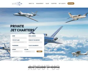 FLyjetco.com(Private Jet Charters) Screenshot