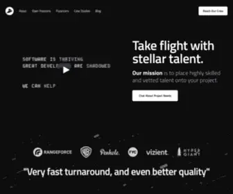 FLylance.com(Take flight with stellar talent. Focused on providing your company) Screenshot