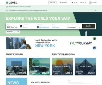 FLylevel.com(Airline Tickets and Fares) Screenshot