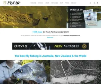 FLylife.com.au(Fly Fishing Australia & New Zealand) Screenshot