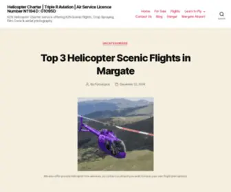 FLymargate.com(KZN Helicopter Charter service offering KZN Scenic flights) Screenshot