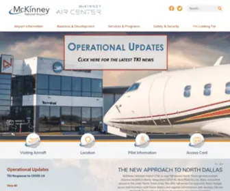 FLYMckinney.com(McKinney National Airport) Screenshot