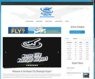 FLYMCW.com(Mason City Municipal Airport) Screenshot