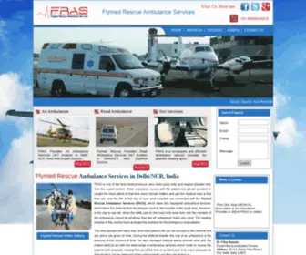 FLymedrescue.com(Flymed Rescue Provides Quality Ambulance Services in Delhi/NCR) Screenshot