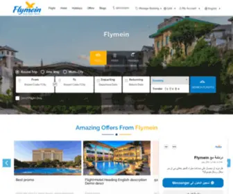 FLymein.com(Online Booking Portal) Screenshot