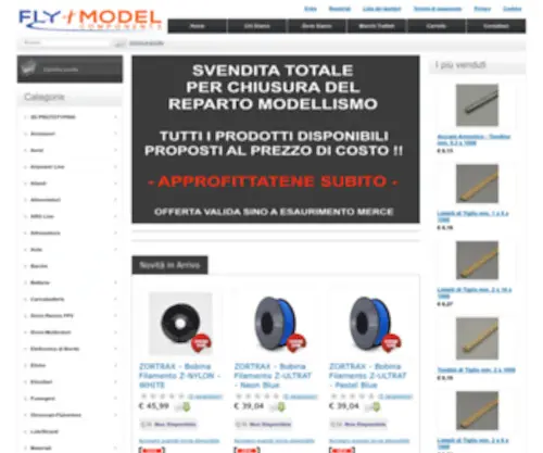 FLymodelcomponents.com(FlyModelComponents il negozio online per la vendita di modellismo) Screenshot