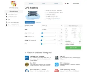 FLynet.pro(VPS hosting) Screenshot