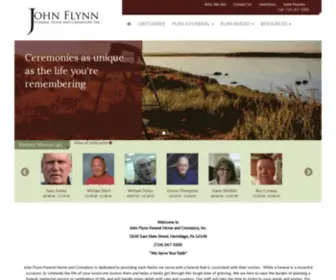 FLYNnfuneralhome.com(John Flynn Funeral Home & Crematory) Screenshot