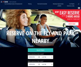 Flyoakland.com(Oakland International Airport) Screenshot