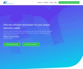 Flyoutsourcing.com(Hire top software developers for your unique business needs) Screenshot