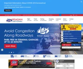 FLyreagan.com(Reagan National Airport) Screenshot