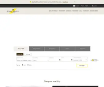 FLyroyalbrunei.com(Flight Ticket Booking in Brunei) Screenshot