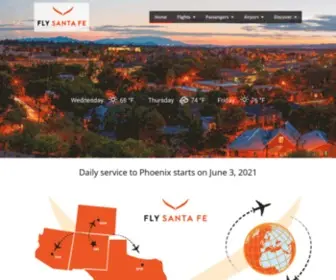 FLysantafe.com(Santa Fe New Mexico Regional Airport) Screenshot