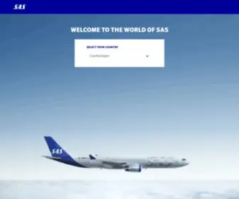 FLysas.com(Scandinavian Airlines Official Website) Screenshot