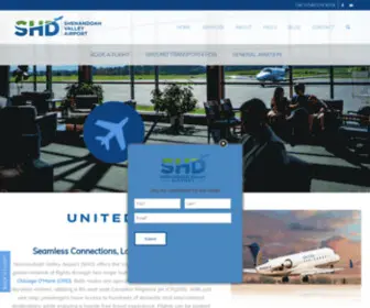 FLYSHD.com(Shenandoah Valley Regional Airport) Screenshot