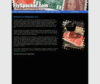 FLYspecker.com(Canadian Stamp Constant Plate Varieties) Screenshot