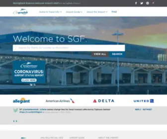 FLYSpringfield.com(Springfield-Branson National Airport (SGF)) Screenshot