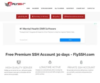 FLYSSH.com(Free Premium SSH Account 30 days) Screenshot