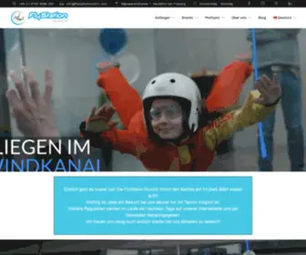 FLYstationmunich.com(Indoor Skydiving und Bodyflying in München) Screenshot