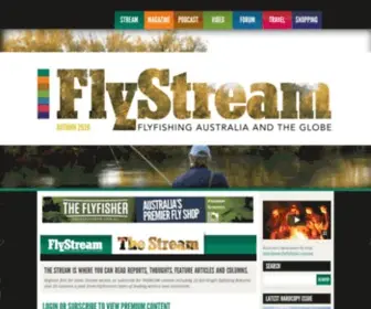 FLYStream.com(Flyfishing Australia and the Globe) Screenshot