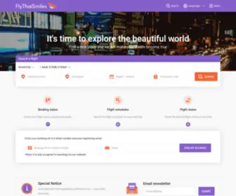 FLYthaismiles.com(Bring you to destinations in the best way) Screenshot