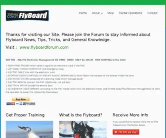 FLYtheboard.com(The Leading Fly the Board Site on the Net) Screenshot