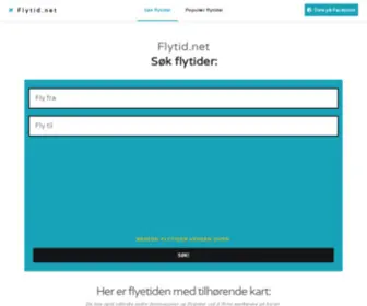 FLytid.net(Flytider til hele verden) Screenshot