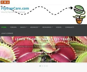 FLYtrapcare.com(Venus flytrap Care Basics) Screenshot
