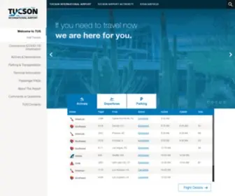 FLytucson.com(Tucson International Airport (TUS)) Screenshot