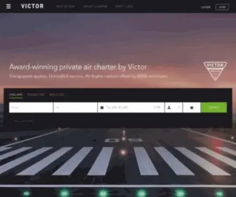 FLyvictor.com(Private Jet Charter Service) Screenshot