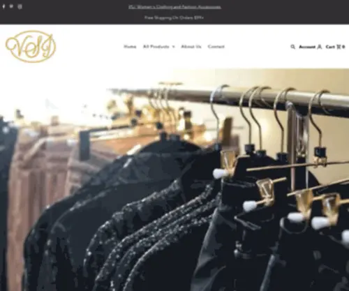 FLYVSJ.com(VSJ, Women's Clothing and Fashion Accessories) Screenshot