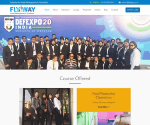 FLywayhm.com(Hotel Management College Lucknow) Screenshot