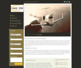 FLywestlink.com(Fly West Link jet charter) Screenshot