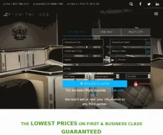 FLywithclass.com(Fly With Class Inc) Screenshot