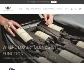 FLywithwine.com(Wine Suitcase) Screenshot
