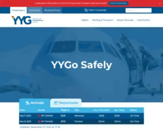 FLYYYG.com(YYG Charlottetown Airport) Screenshot