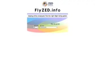 FLyzed.info(Find flight listing option at FlyZED) Screenshot