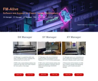 FM-Alive.com(FM-Alive for Classic Yamaha Synthesisers) Screenshot