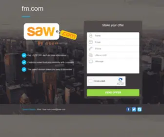 FM.com(Domain name is for sale) Screenshot