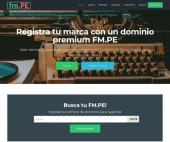FM.pe(Registra tu Dominio desde S/49 por año) Screenshot