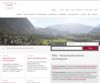 Fma-LI.li(Finanzmarktaufsicht Liechtenstein) Screenshot