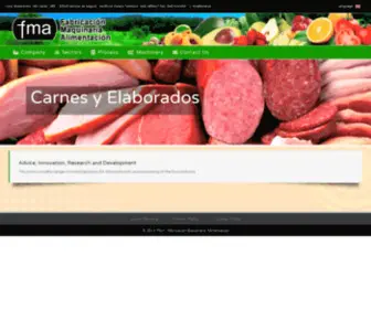 Fma.es(Fabricación Maquinaria Alimentación s.a) Screenshot